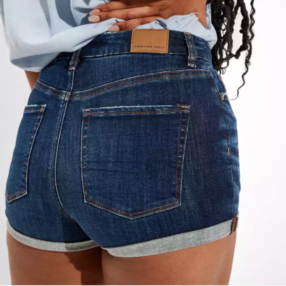 AERIE/Abercrombie & Fitch Curvy High Rise Shortie | Jean Shorts